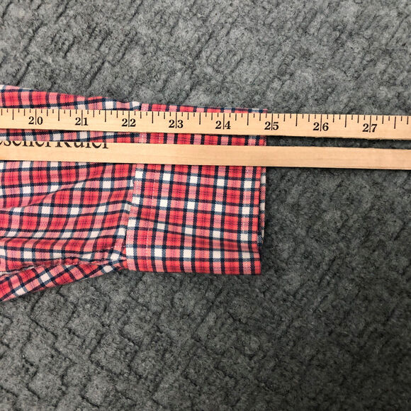 Southern Tide Shirt Mens Large Pink Plaid Check Button Up Corp Office Preppy Day - Picture 12 of 13